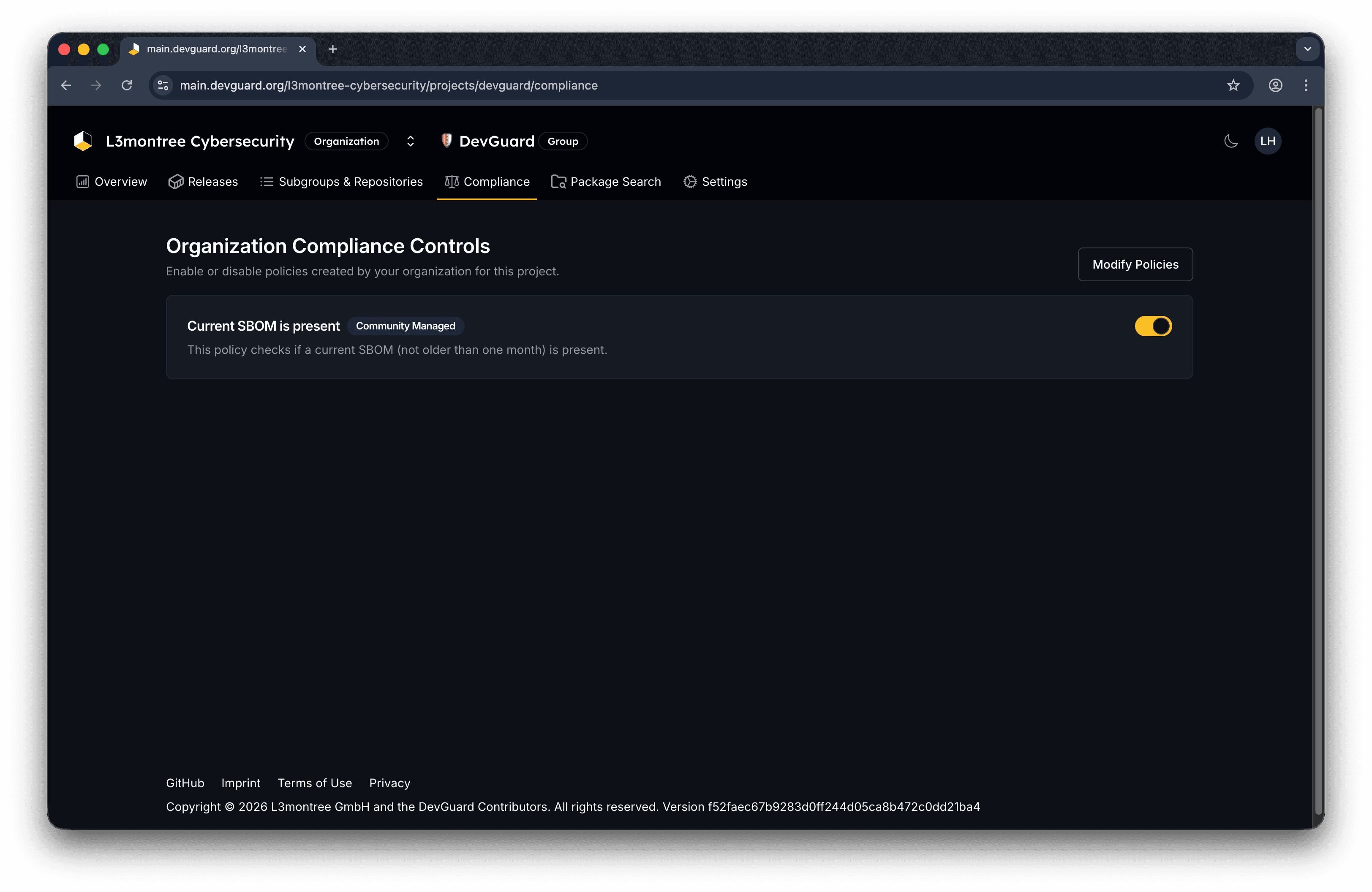 Project Compliance Dashboard